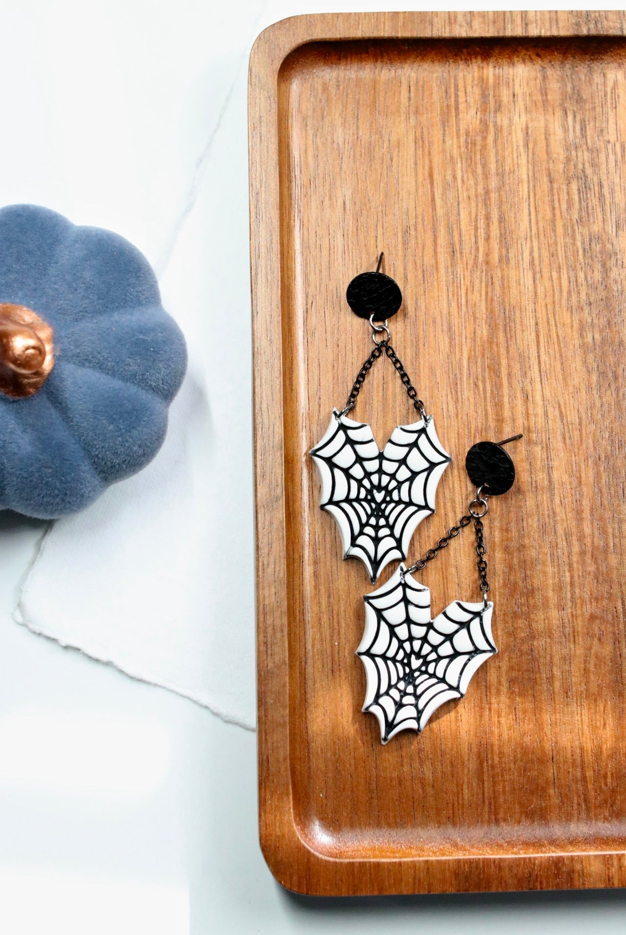 Spiderweb Heart Earrings