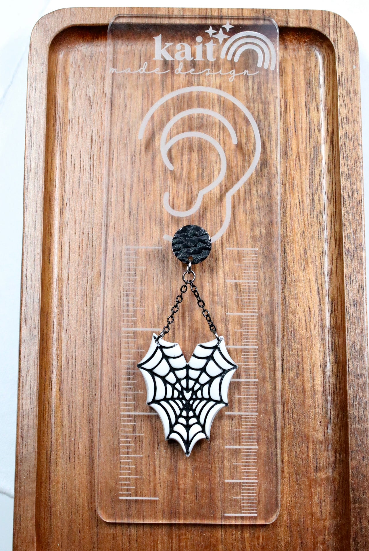 Spiderweb Heart Earrings