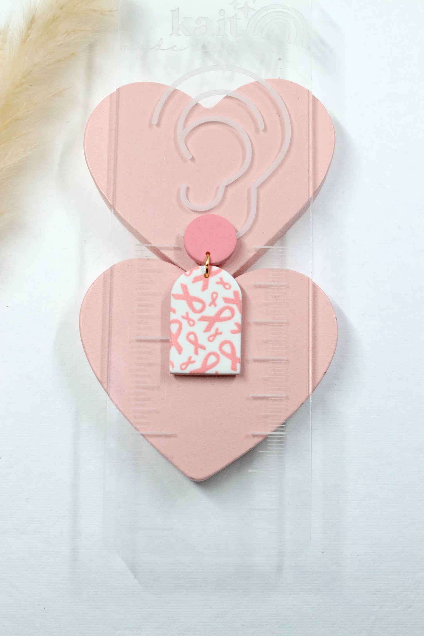Pink Ribbon Awareness Earrings
