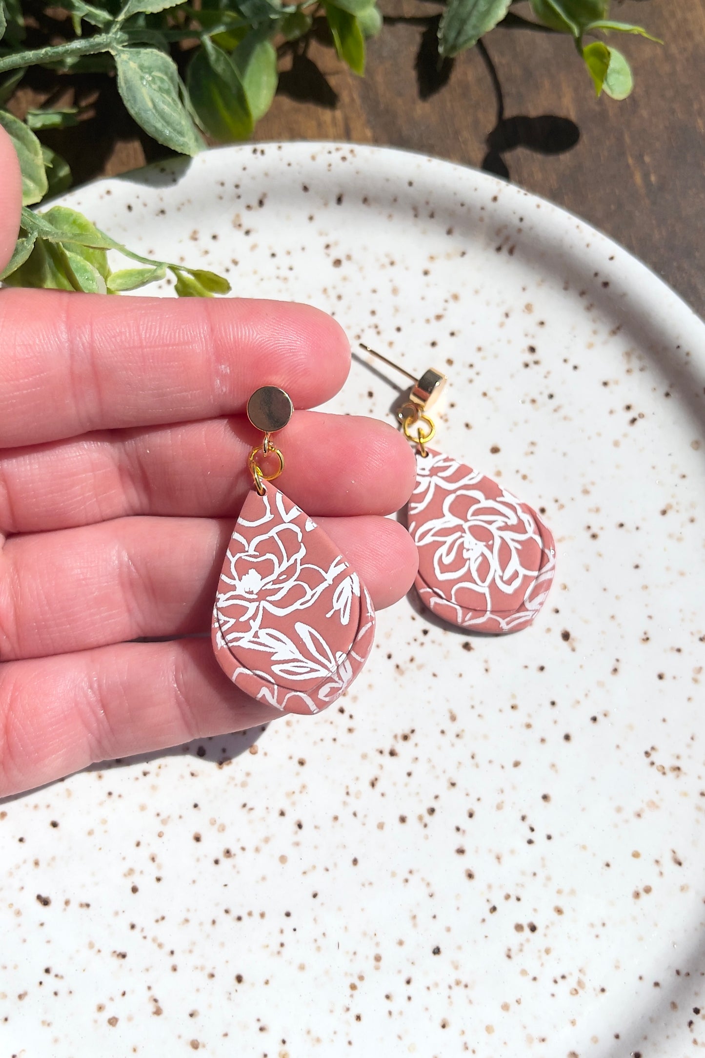 Sedona Floral Printed Elegant Earrings
