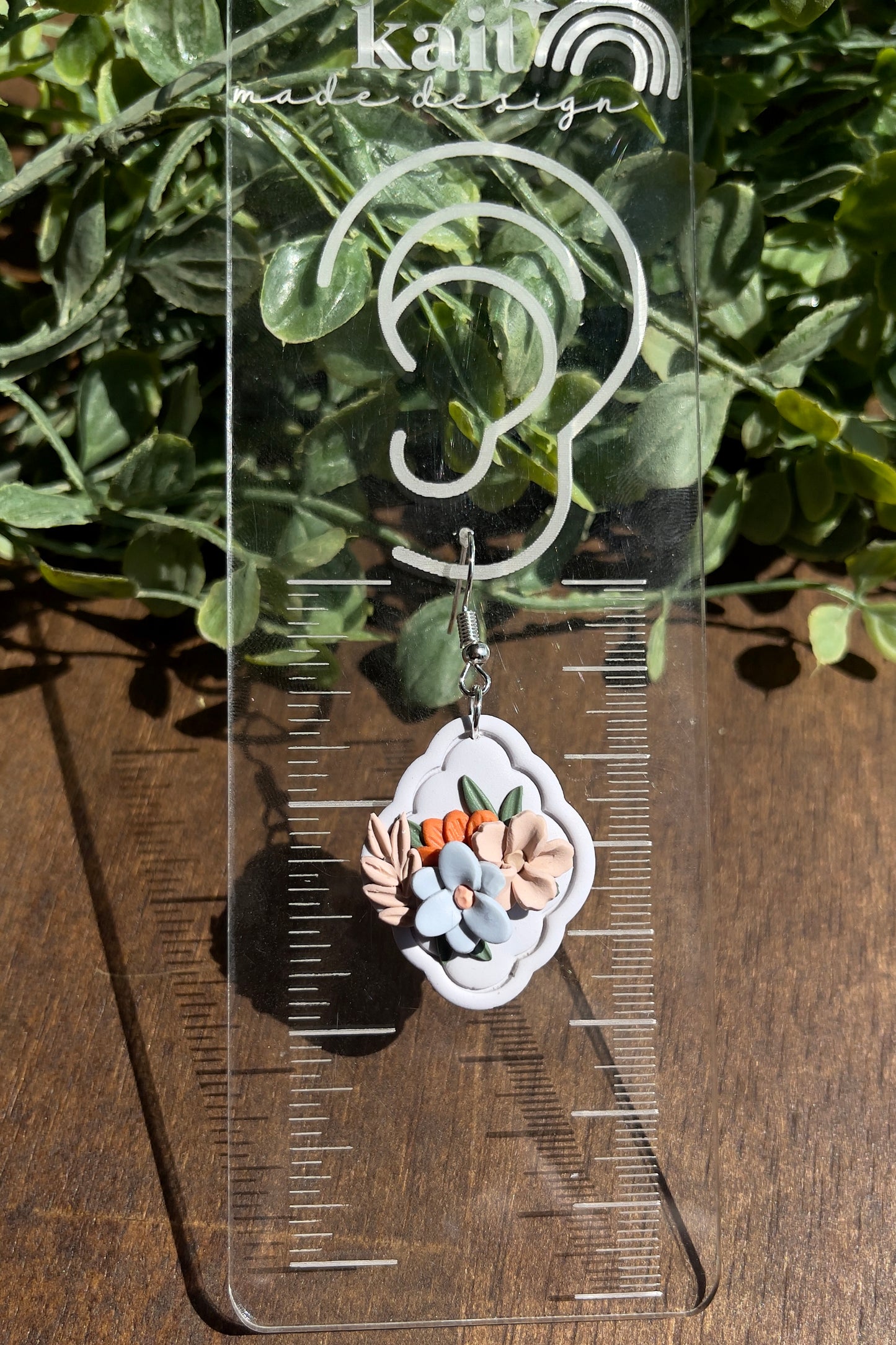 Floral Framed Earrings