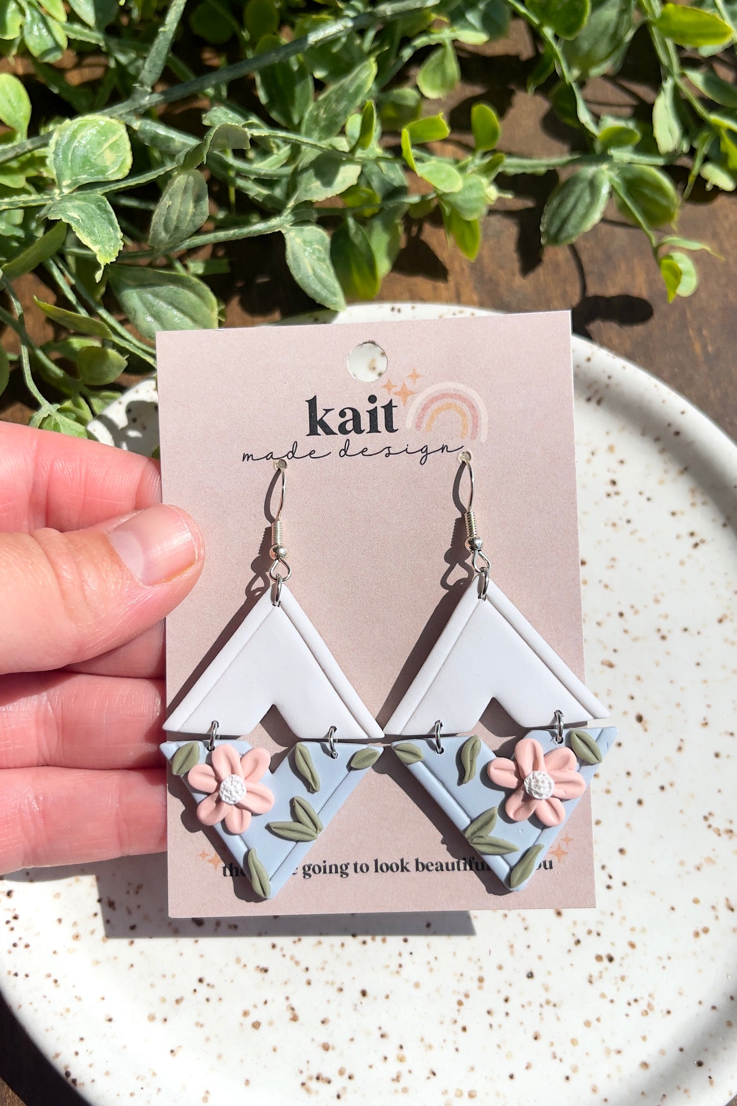 Spring Bloom Diamond Dangle Earrings