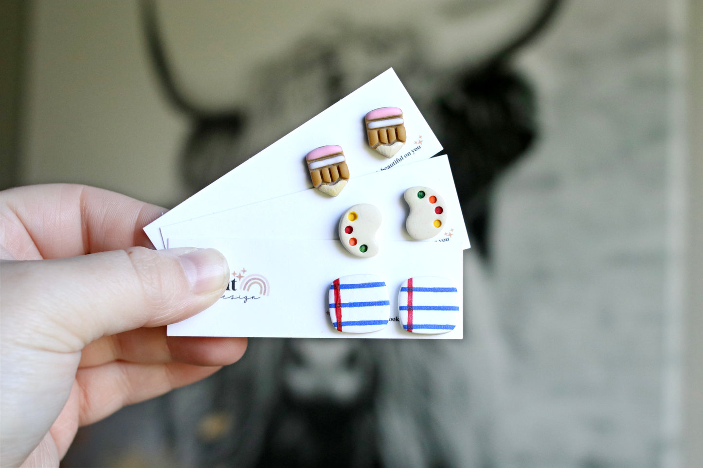 School Themed Stud Earrings (Older Version)