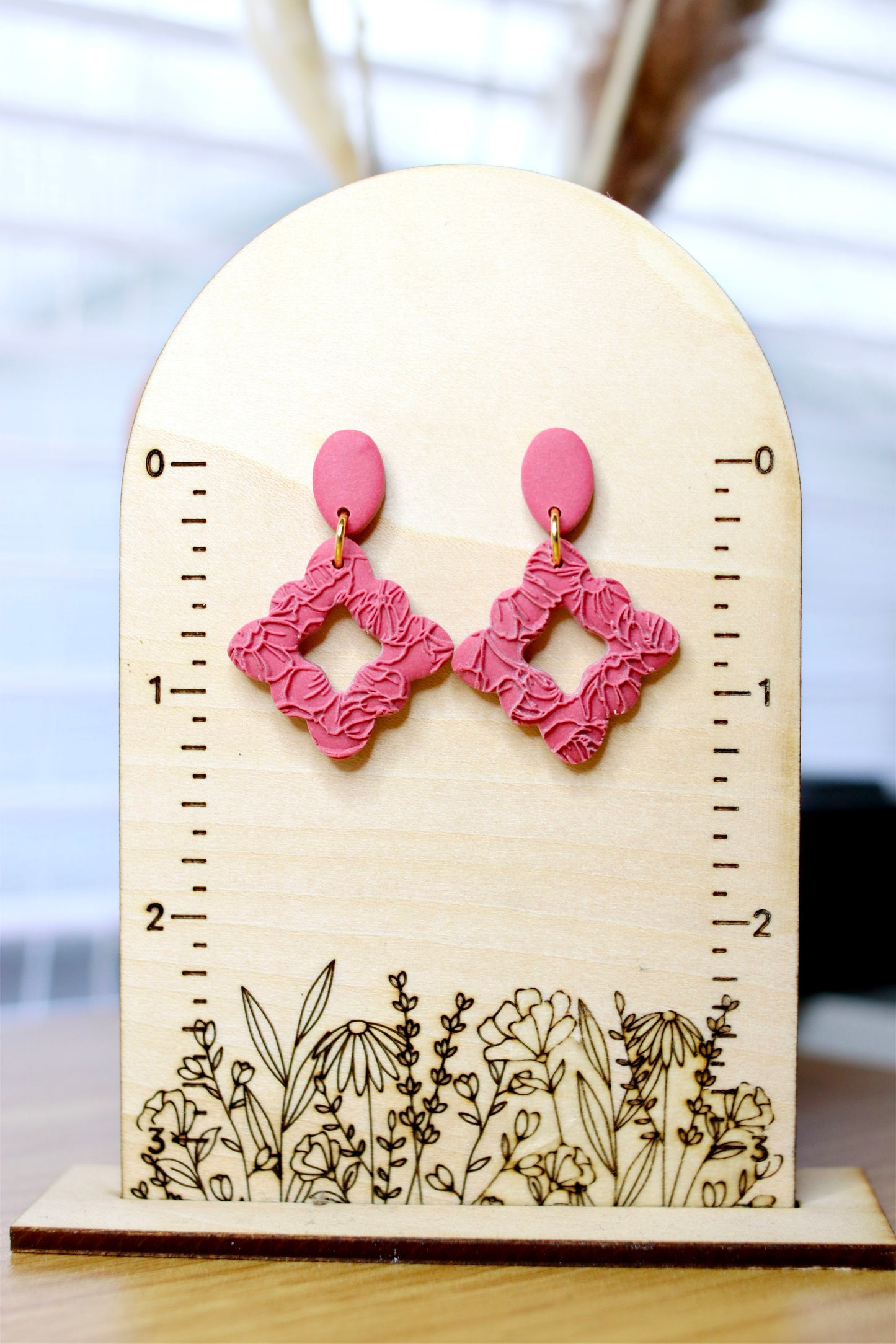 Diamond Stamped Earrings