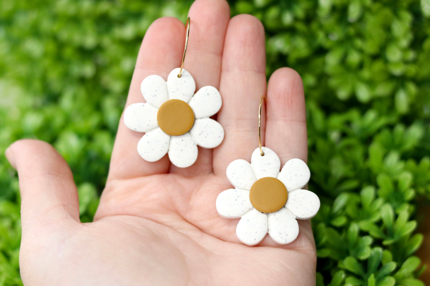Granite Daisy Earrings