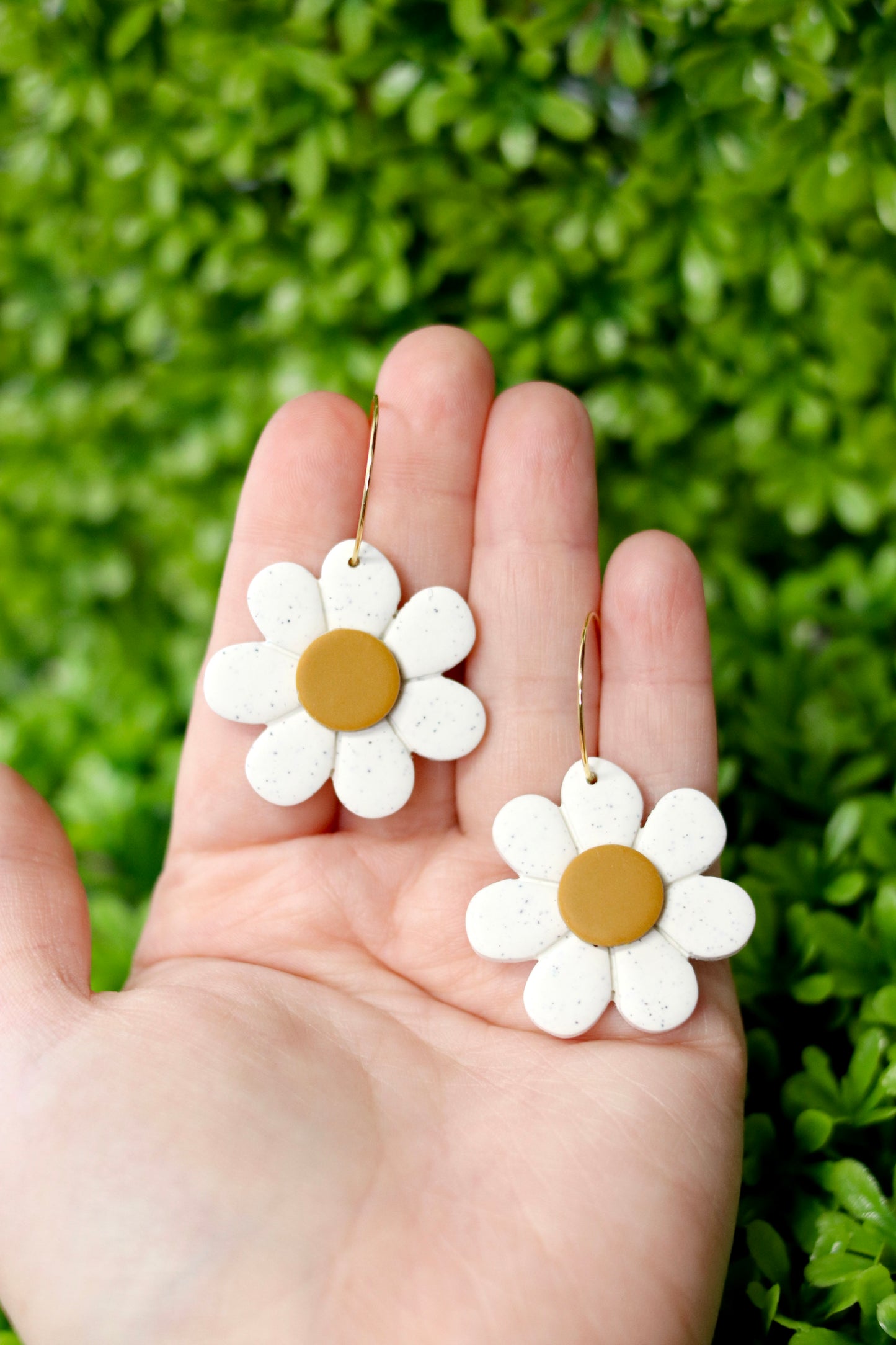 Granite Daisy Earrings