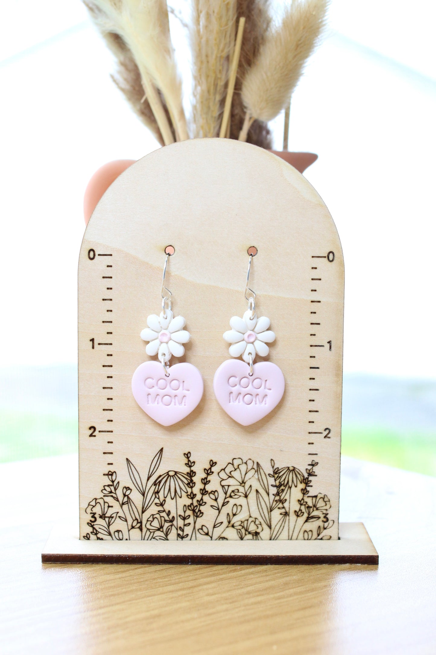 Cool Mom Heart Earrings