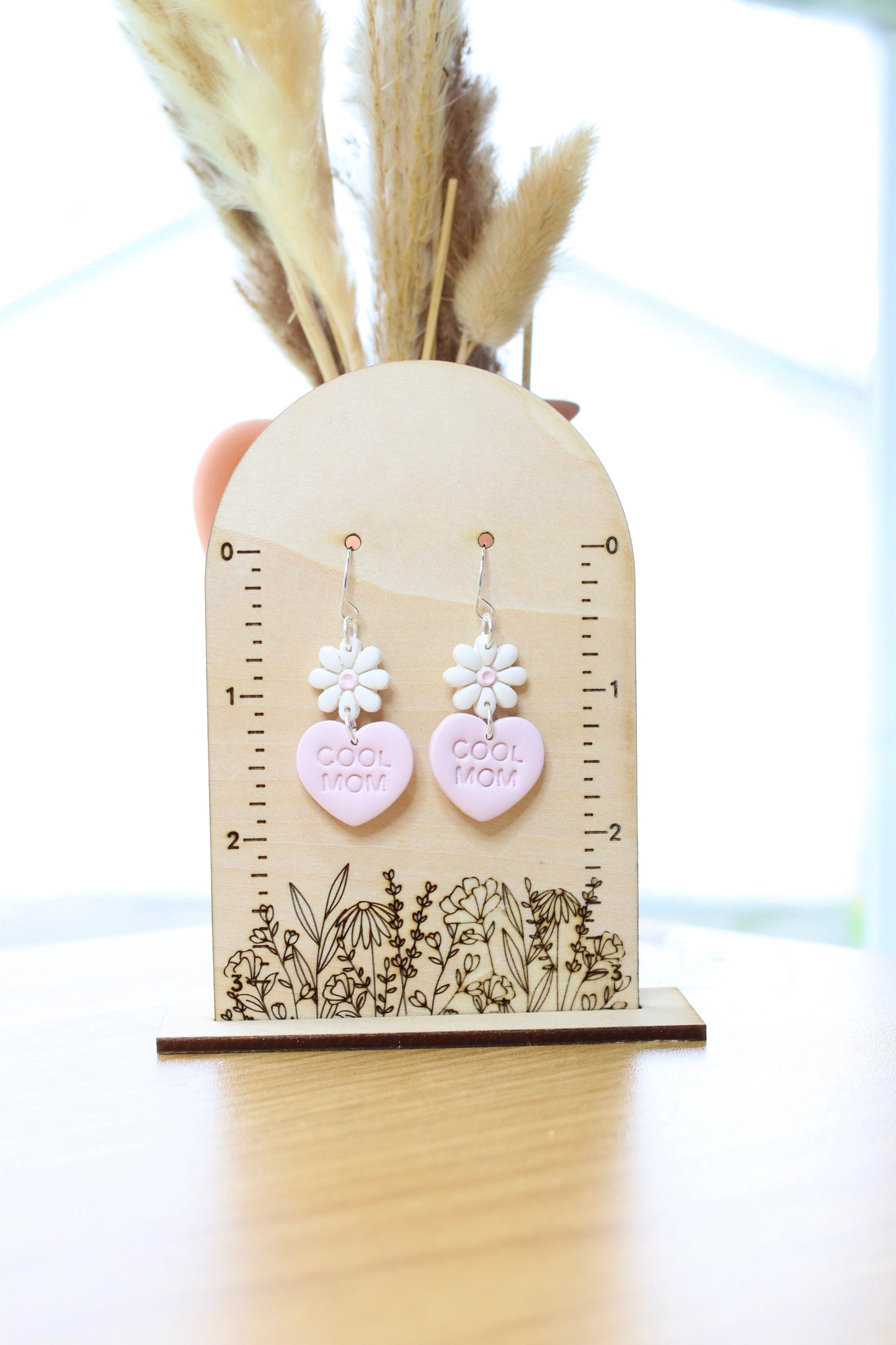 Cool Mom Heart Earrings