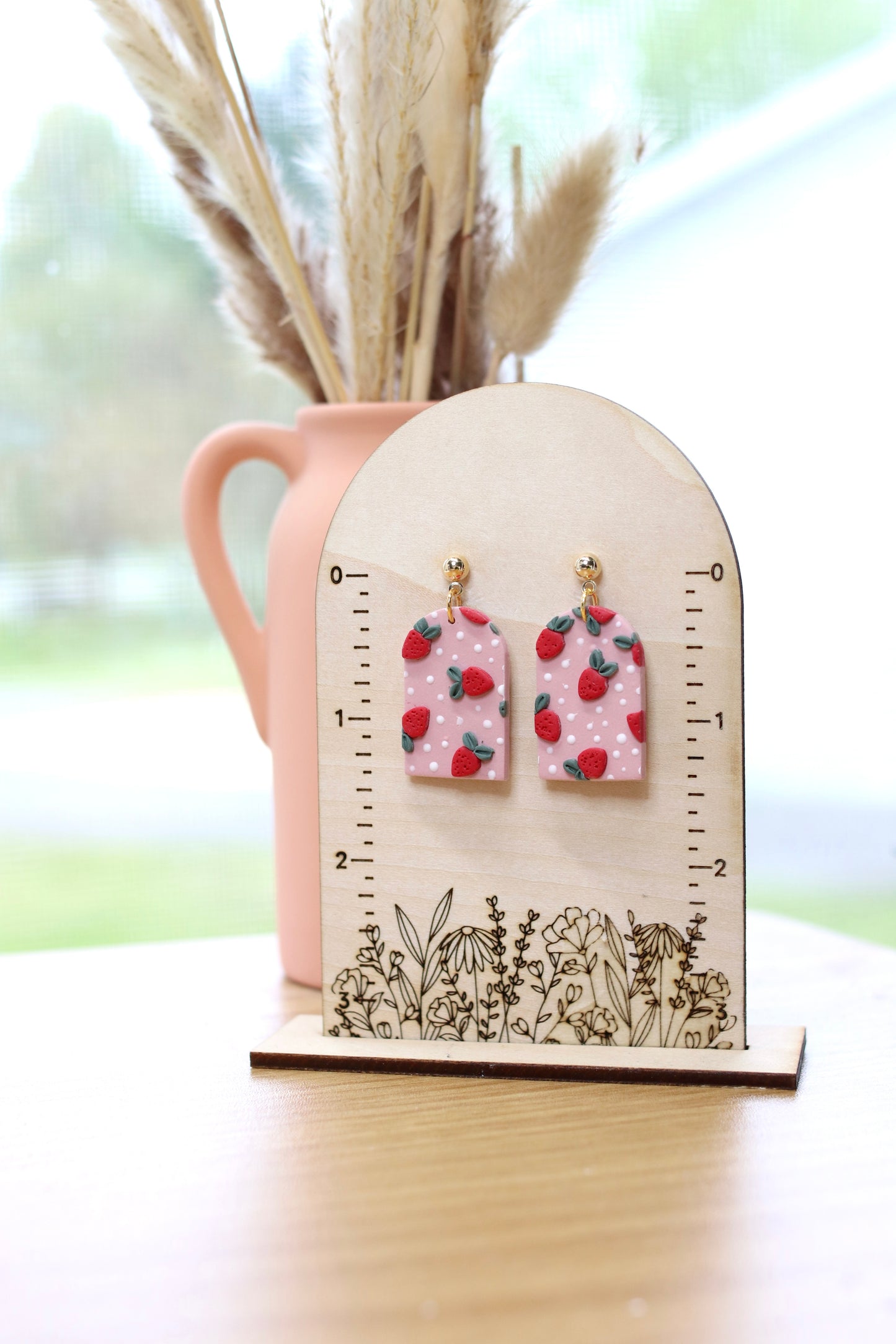 Strawberry Patch Frame Earrings