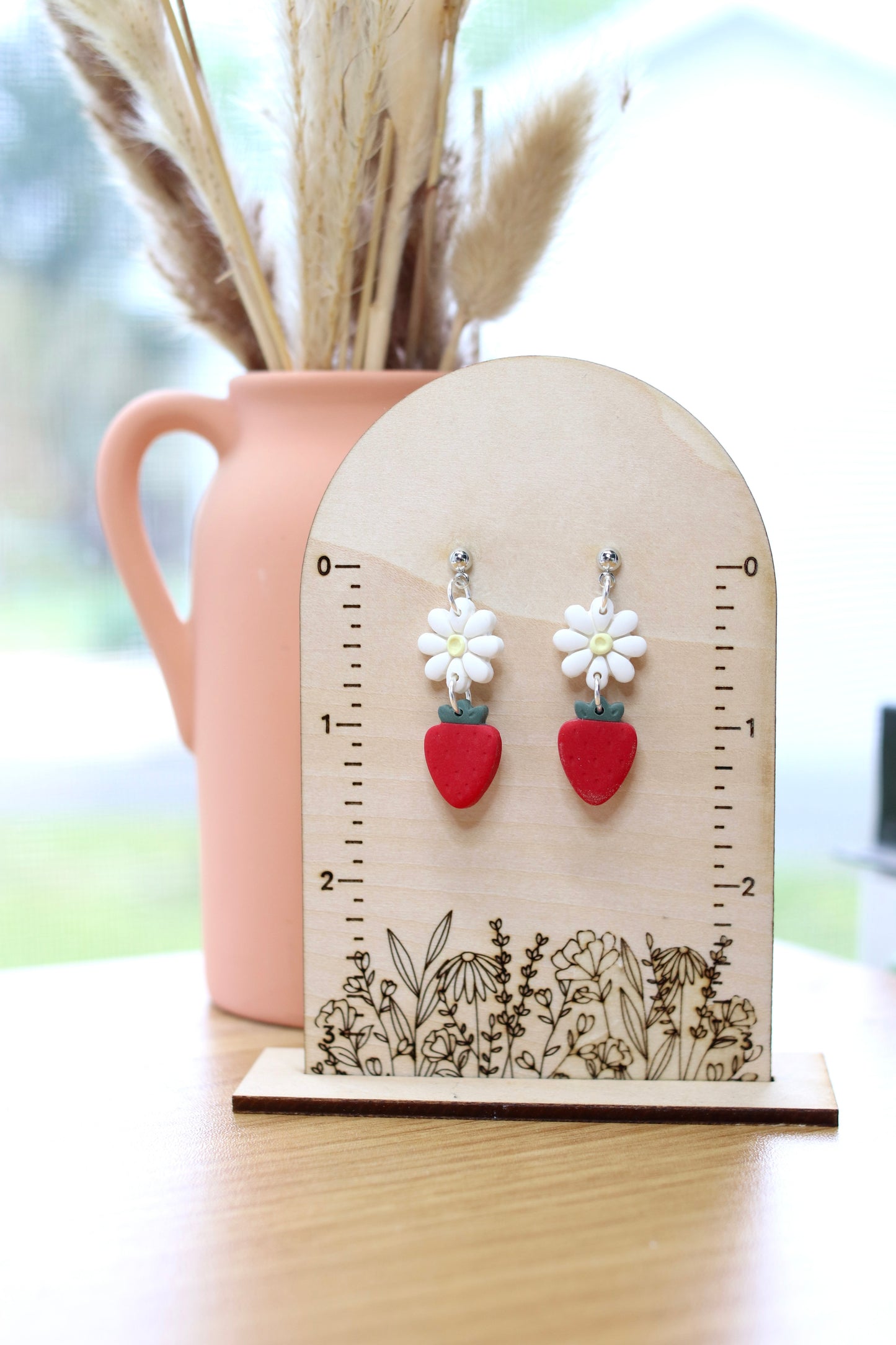 Daisy Strawberry Earrings