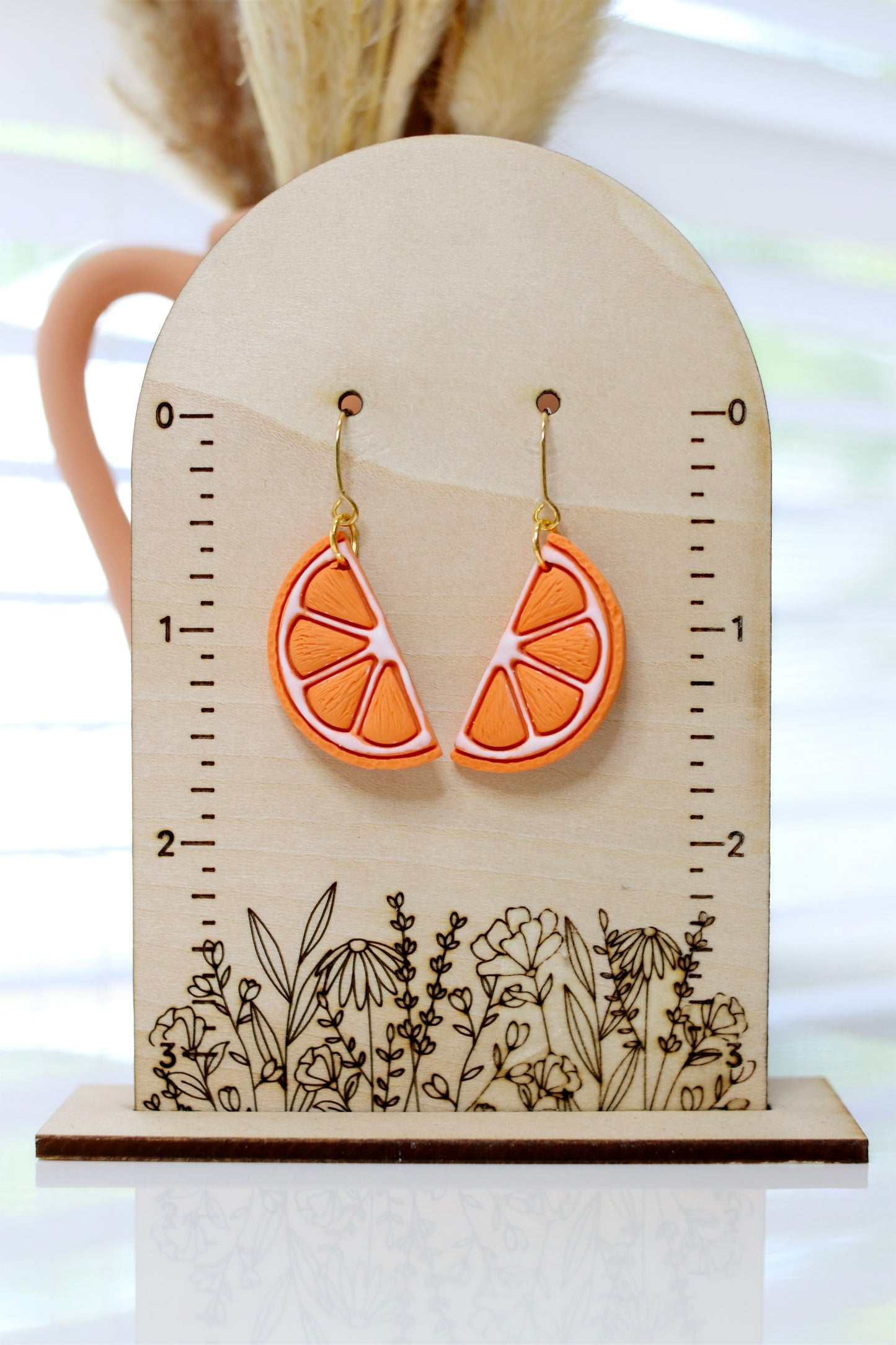 Orange Slice Earrings