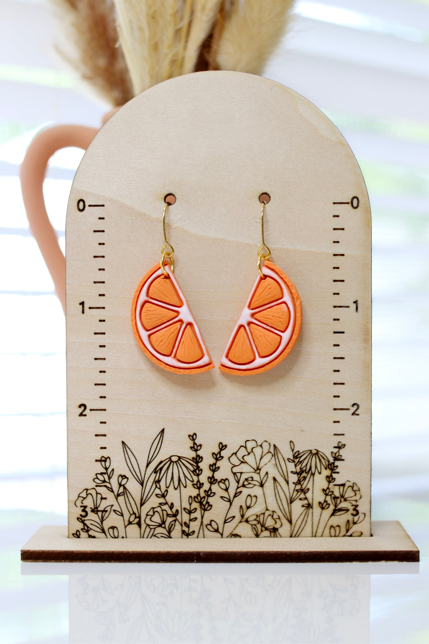 Orange Slice Earrings