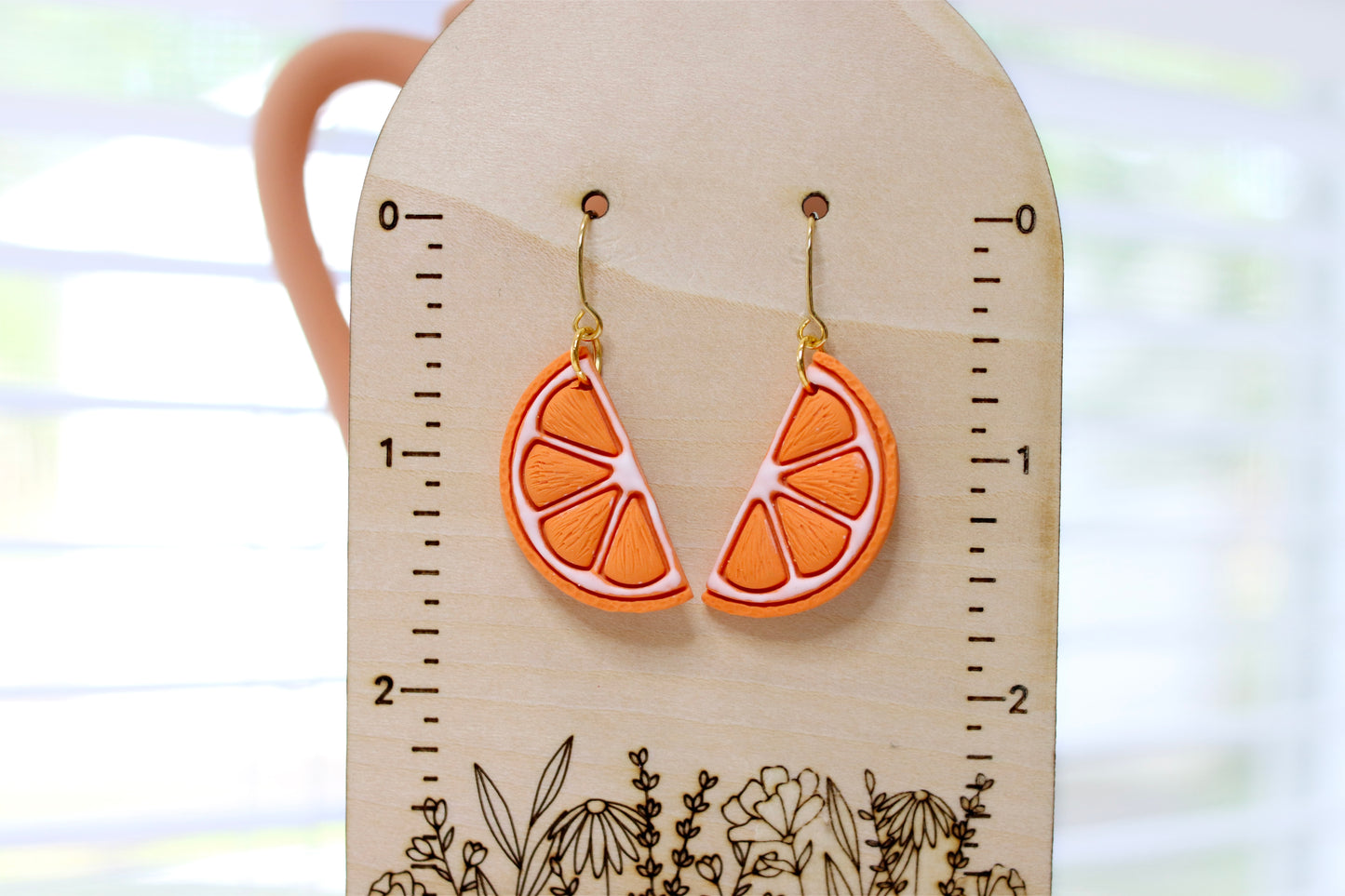 Orange Slice Earrings