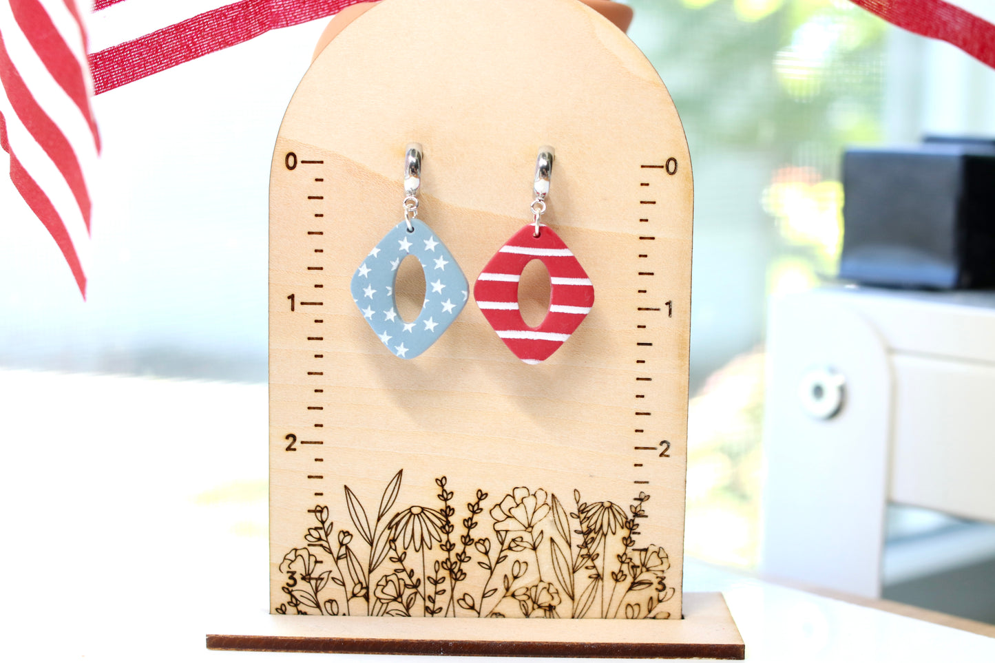 Diamond Mixed USA Earrings