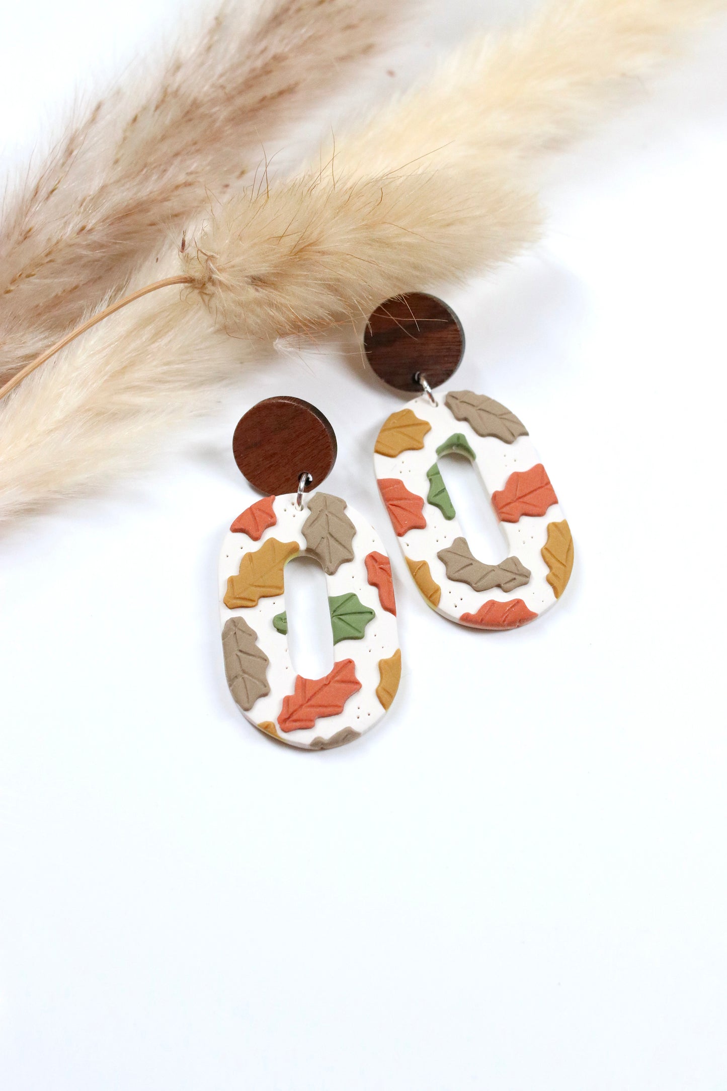 Touch of Fall Oval Earrings