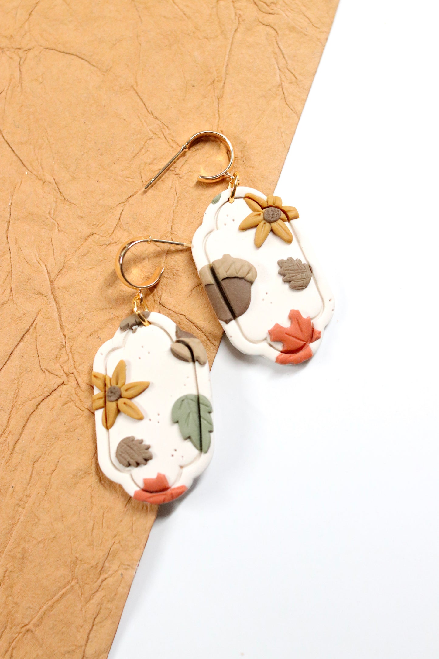 Touch of Fall Frame Earrings