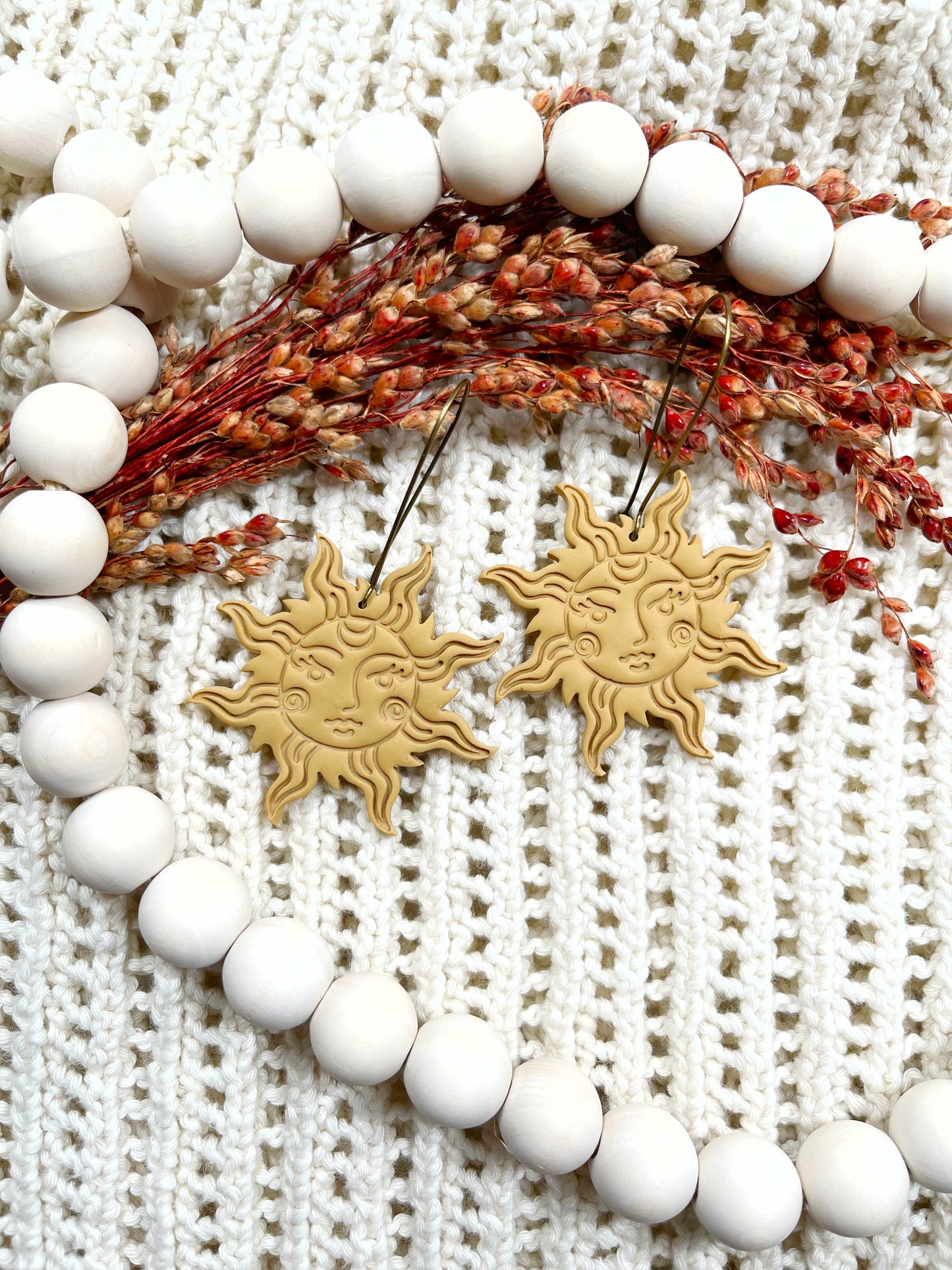 Mustard Sun Earrings