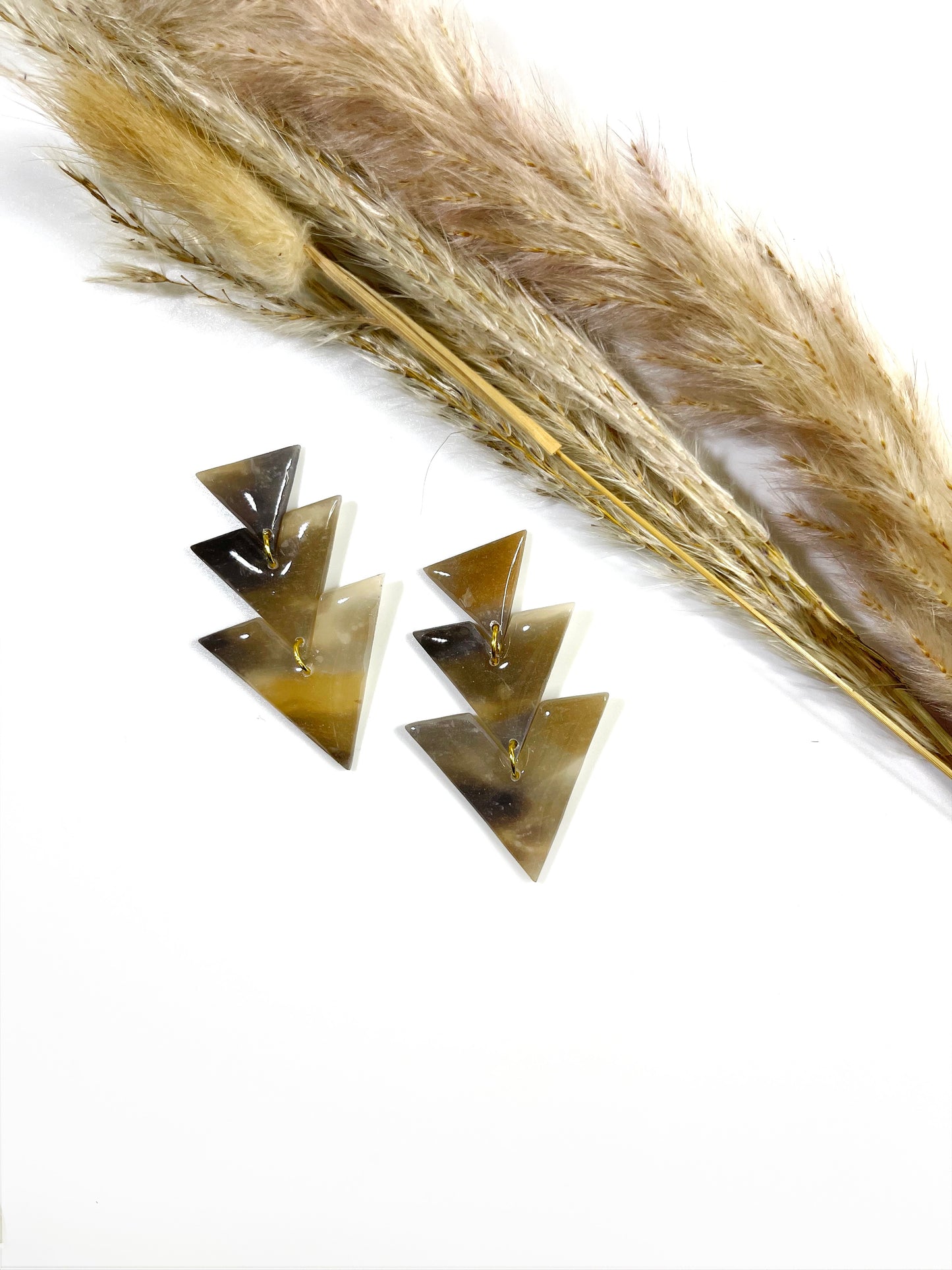 Tortoise Shell Drop Earrings