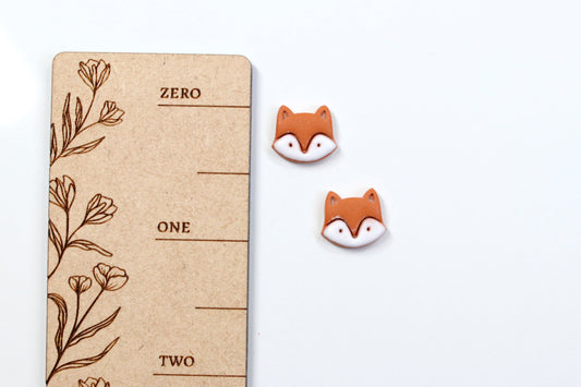 Baby Fox Stud Earrings