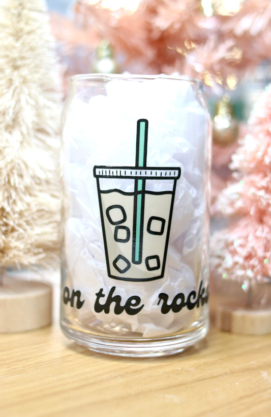 On The Rocks Iced Coffee Glass