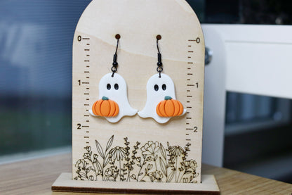 Pumpkin Ghost Earrings