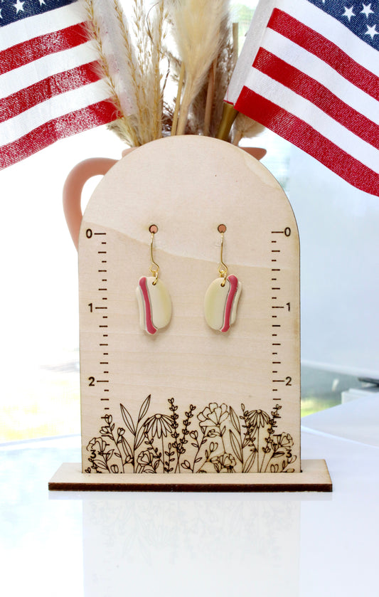 Cookout Hot Dog Earrings