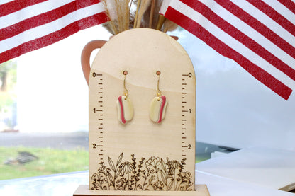 Cookout Hot Dog Earrings