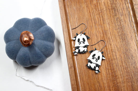 Ghost Cow Earrings