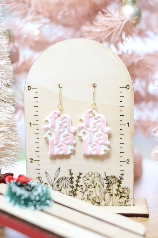 Fa La La Pink and Gold Earrings