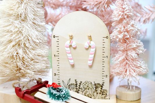 Pinkmas Candy Cane Earrings