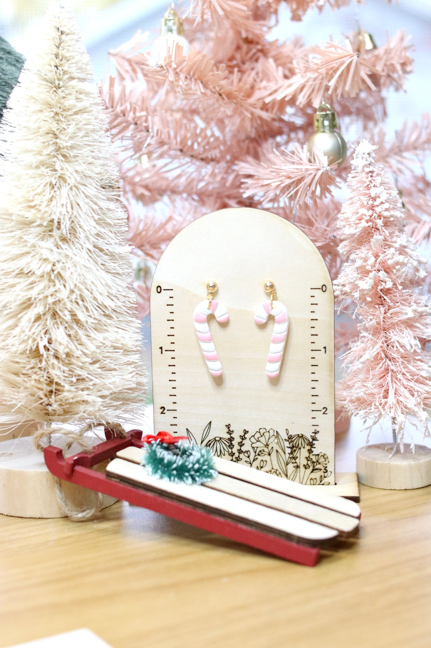 Pinkmas Candy Cane Earrings