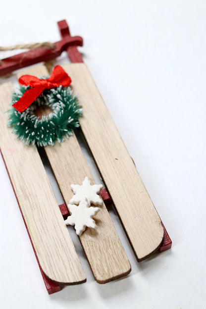 White Glitter Snowflake Stud Earrings