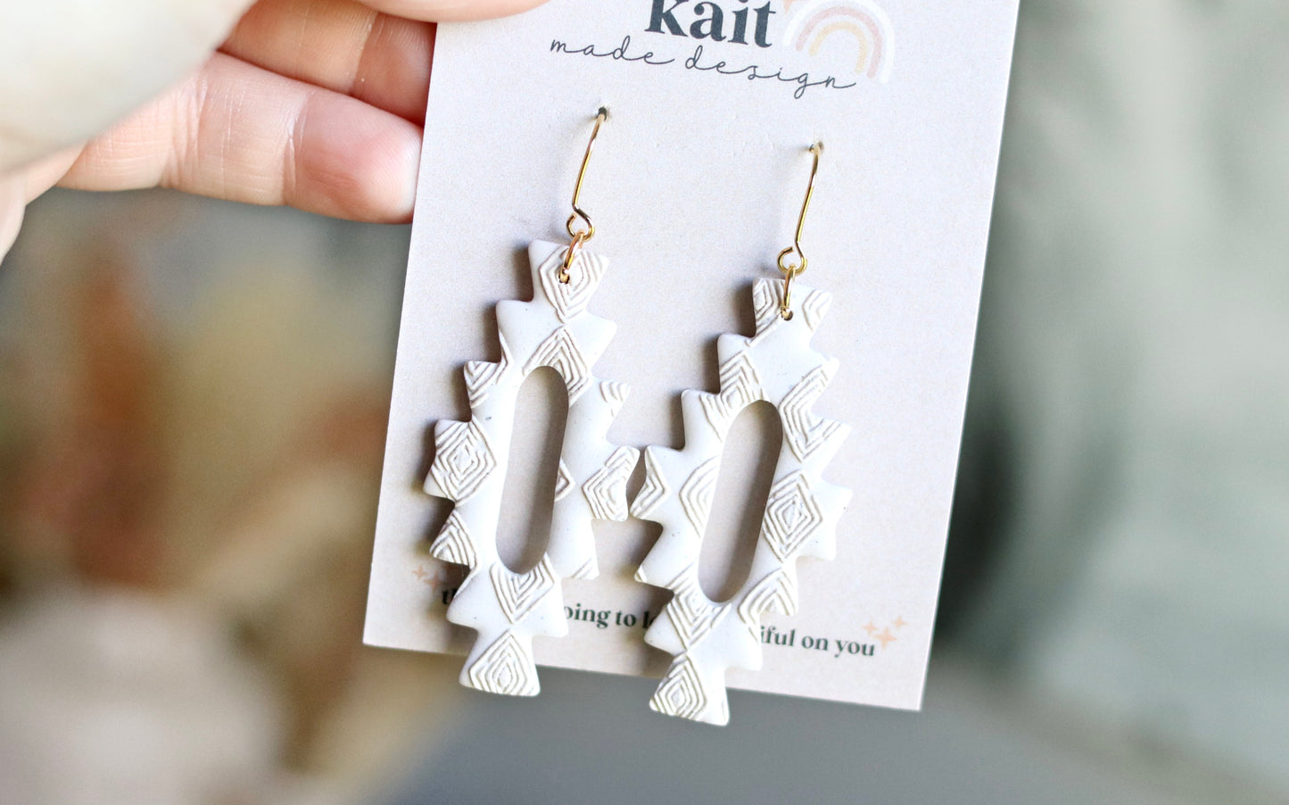 Boho Print Earrings