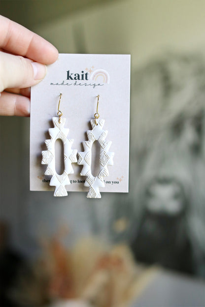 Boho Print Earrings