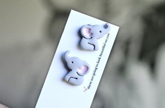 Elephant Stud Earrings