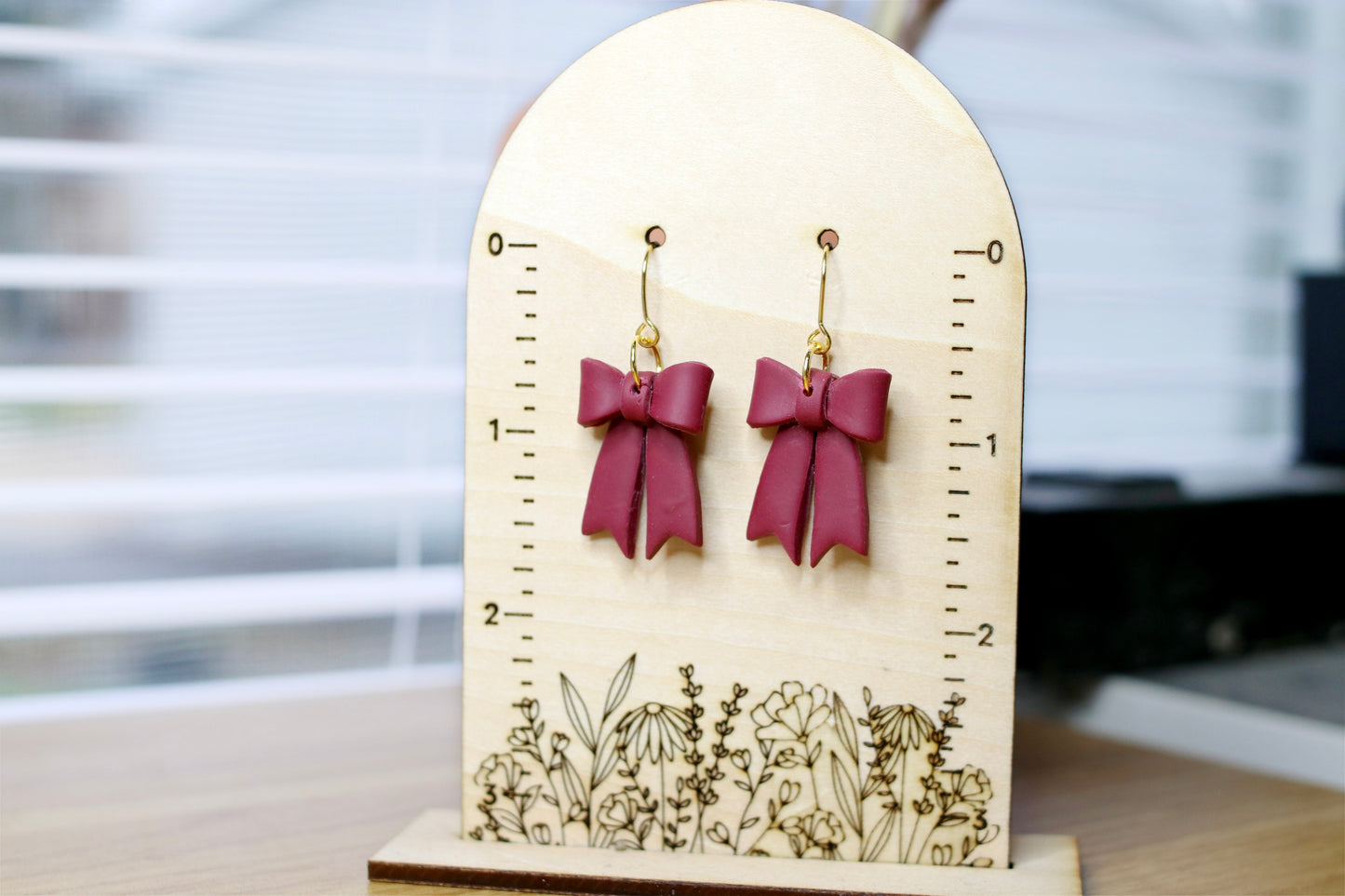 Plum Bow Earrings