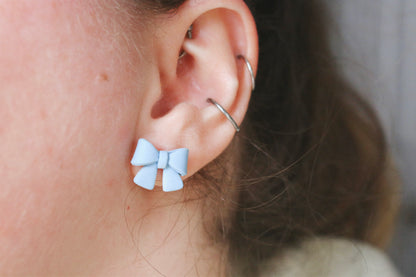 Mini Bow Stud Earrings