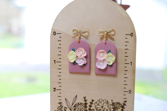 Simple Spring Floral Earrings