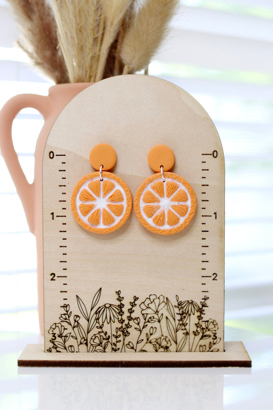 Orange Earrings