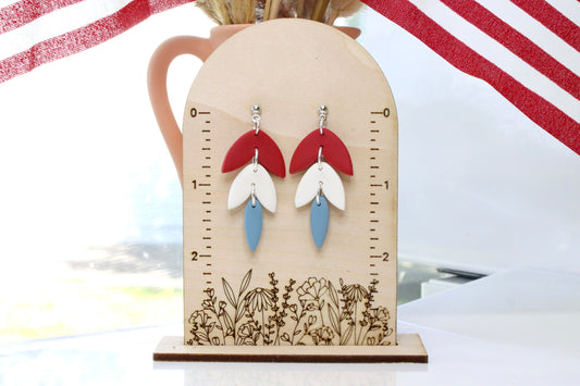 USA Tri-Arch Earrings