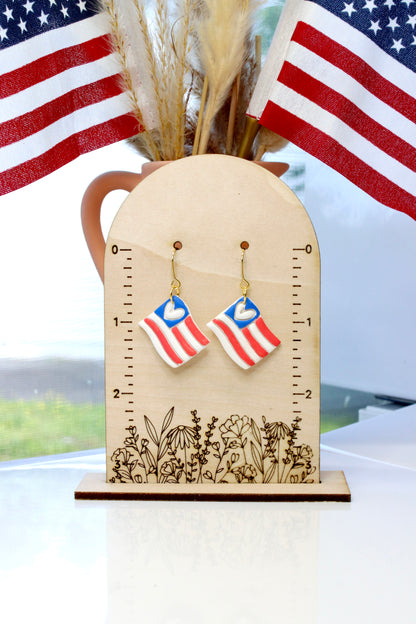 American Flag Earrings