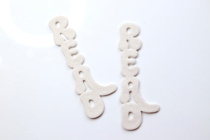 Beige READ Bookmark