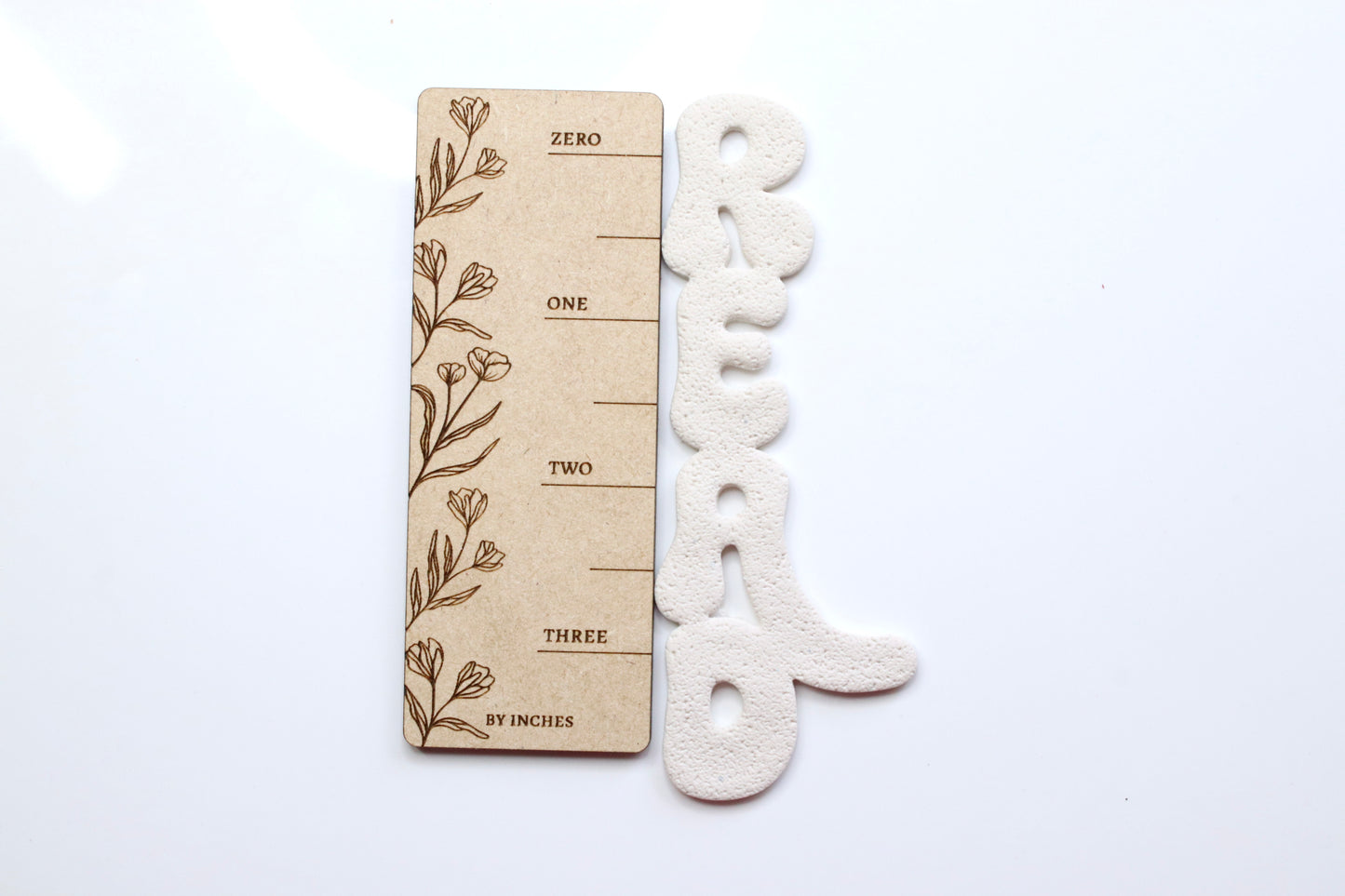 Beige READ Bookmark