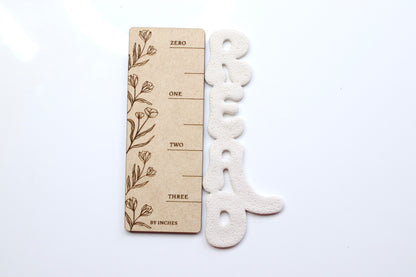 Beige READ Bookmark