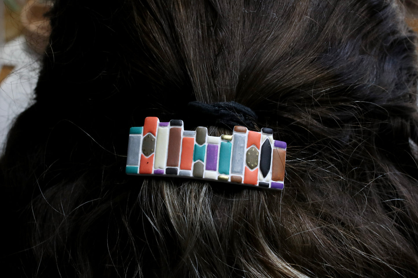 Adventurous Book Stack Barrette