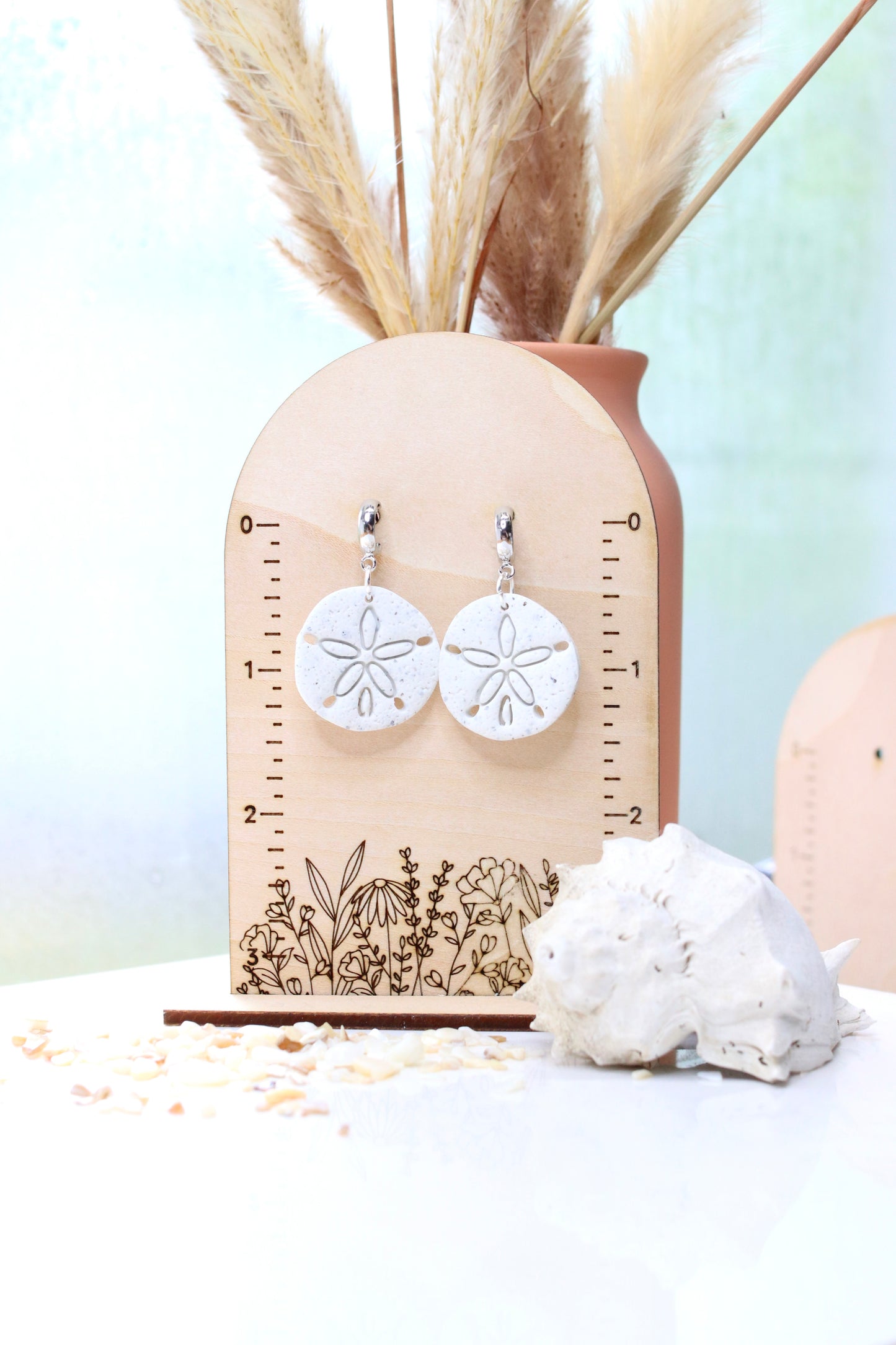 Medium Sand Dollar Earrings