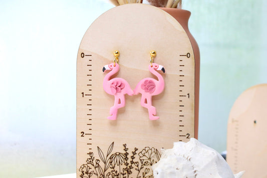 Fancy Flamingo Earrings