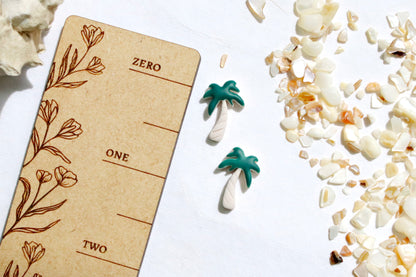 Palm Tree Stud Earrings