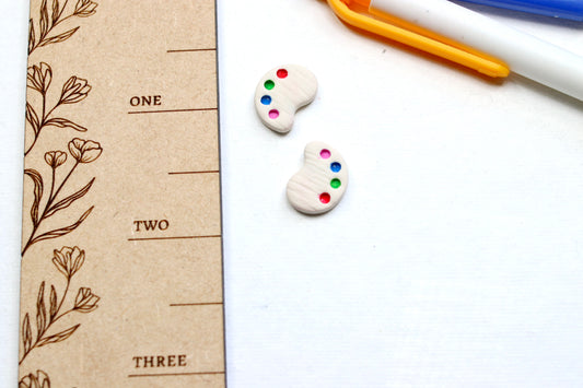 Paint Palette Stud Earrings (New Version)