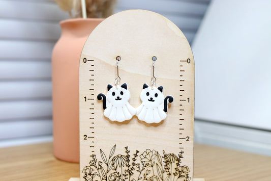 Cat Ghost Earrings